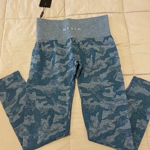 Nvgtn blue Camo leggings